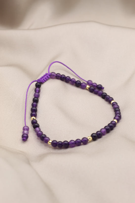 Peace & Calm | Amethyst Anklet