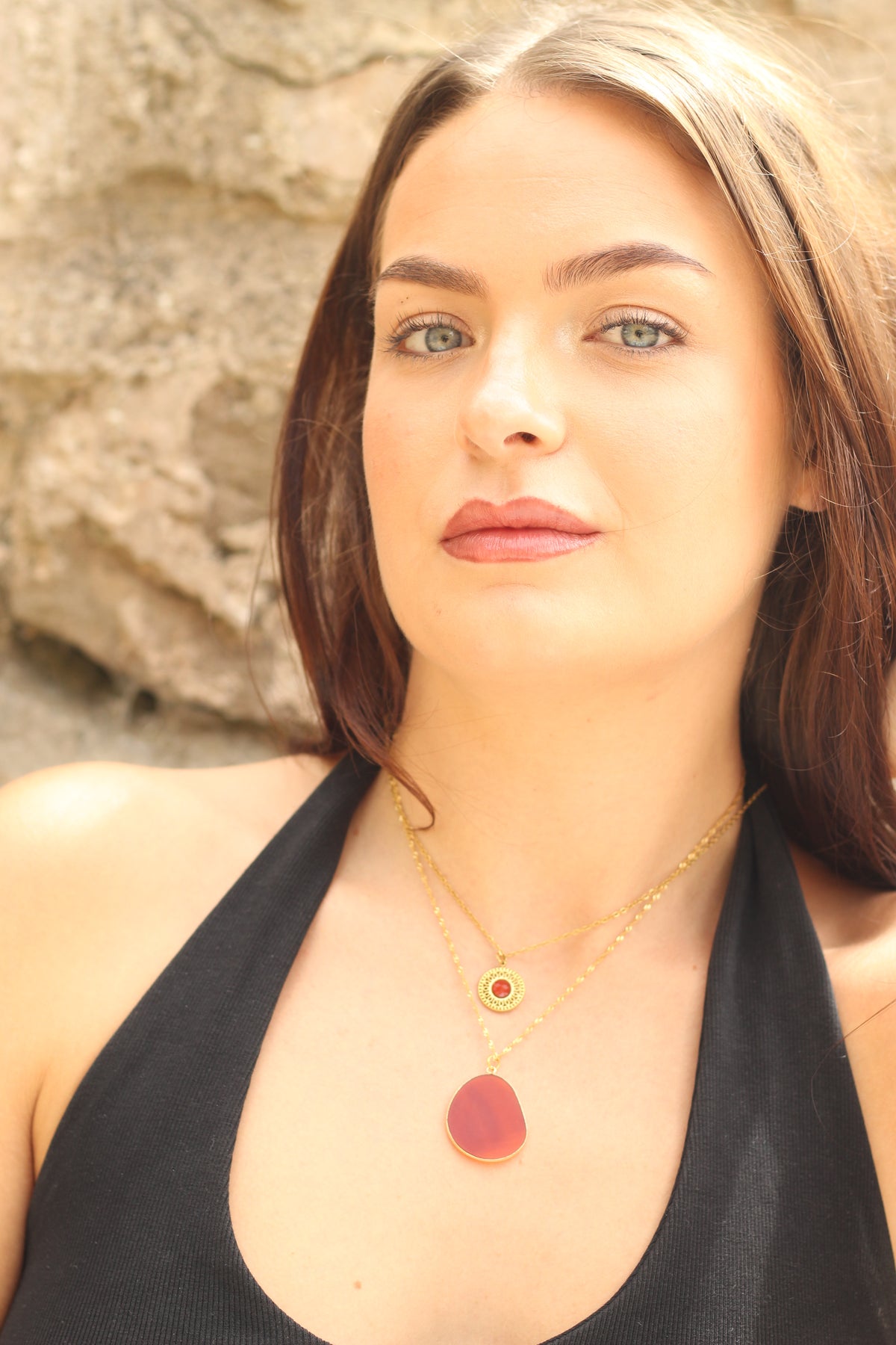 Creativity & Confidence | Carnelian Mandala necklace