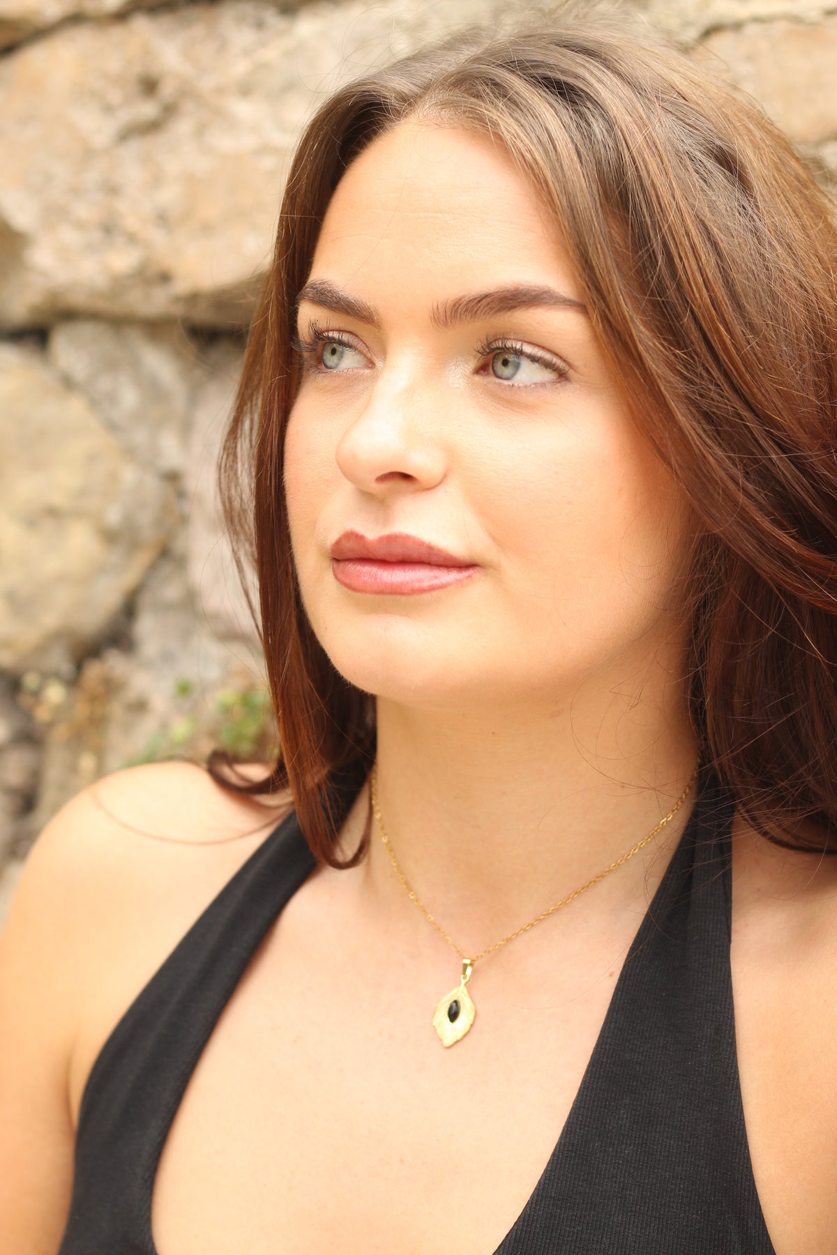 Protect & Ground | Obsidian feather necklace
