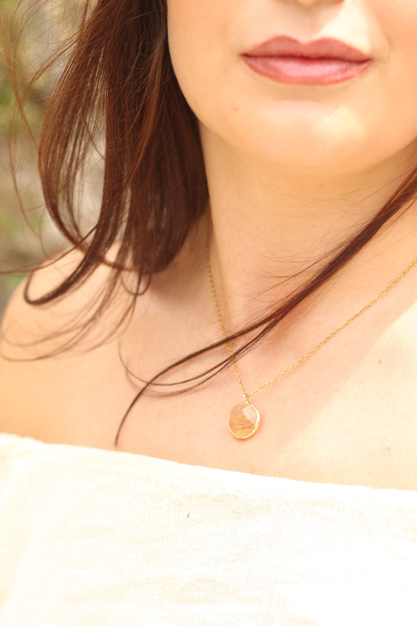 Joy & Abundance | Citrine Moon necklace