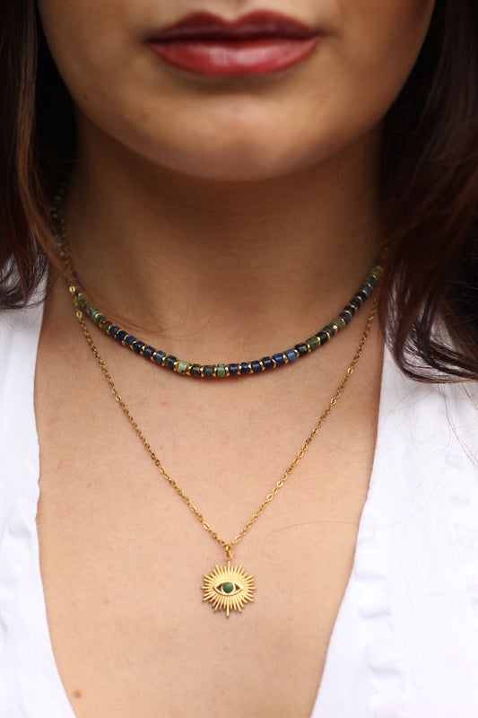 Wisdom & Intuition | Lapis Lazuli & gold necklace