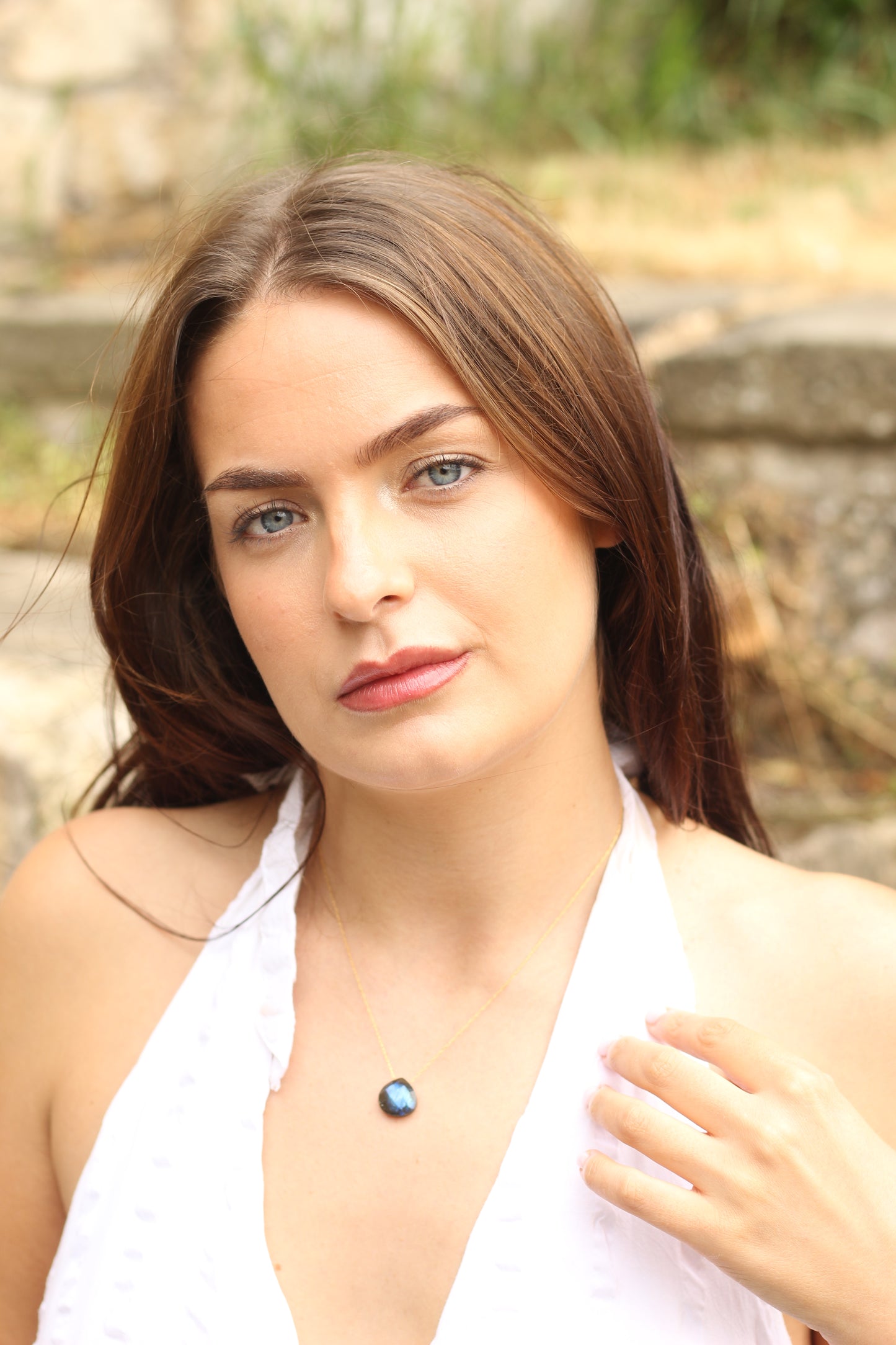 Transformation & Protection | Labradorite droplet necklace