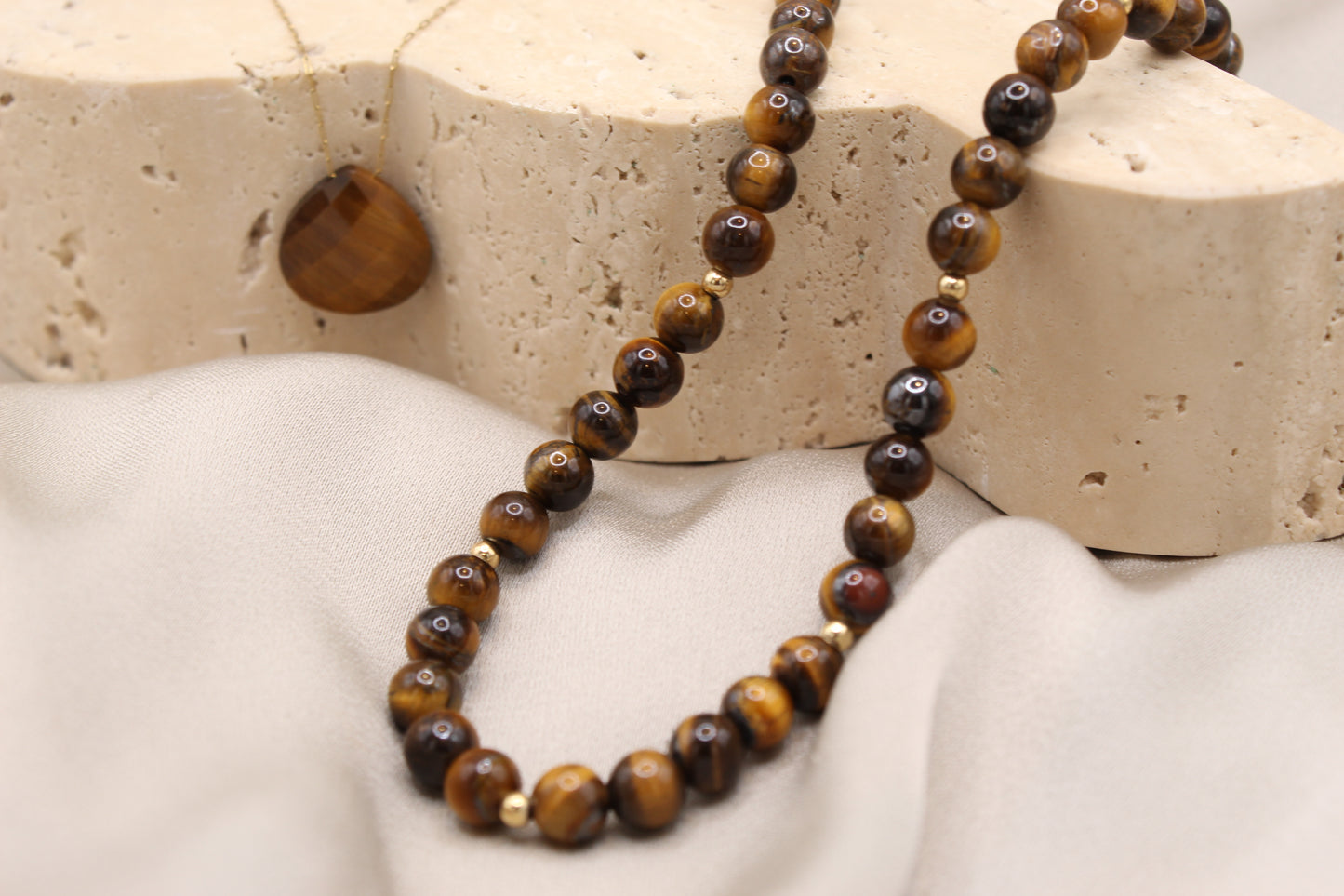 Tigers Eye Beaded Necklace