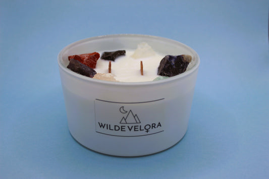 Large Seven Chakras Candle - Red Sage & Cedar wood Scent.