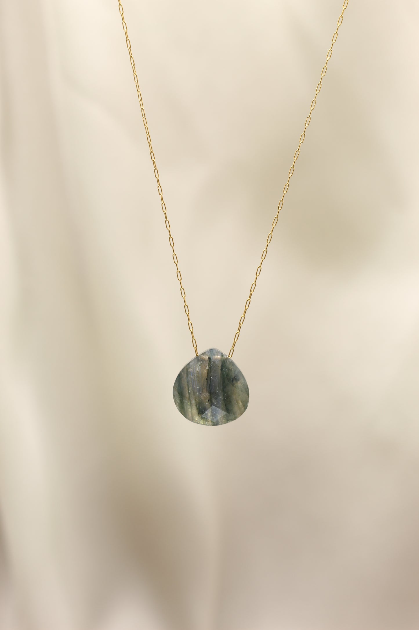 Transformation & Protection | Labradorite droplet necklace