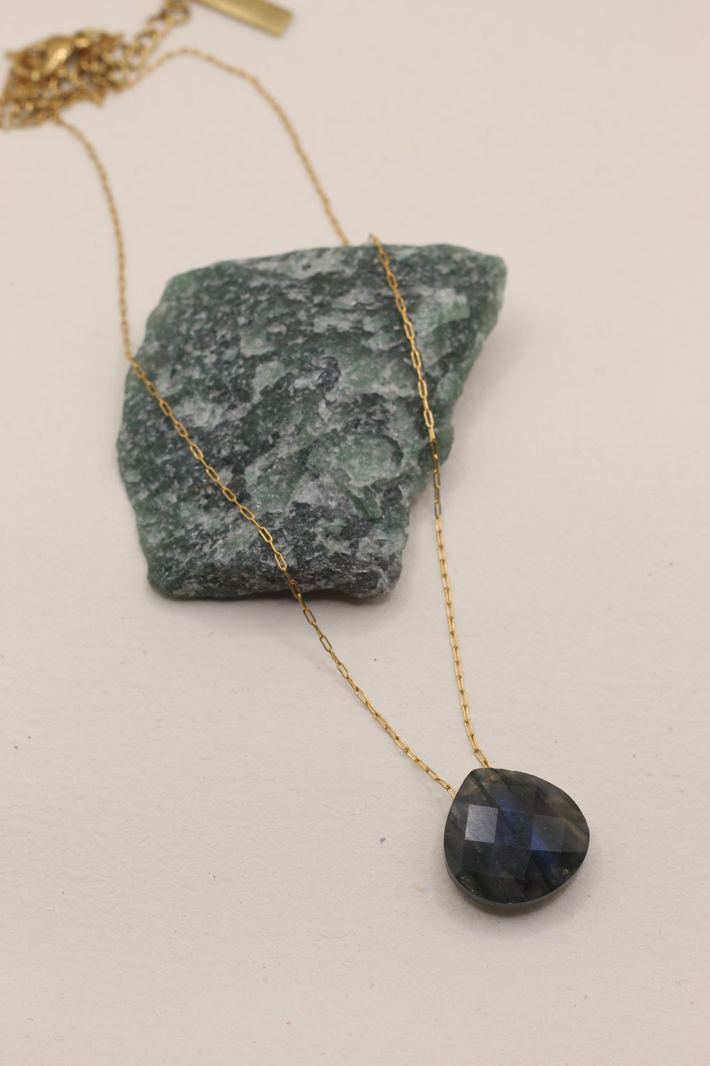 Transformation & Protection | Labradorite droplet necklace