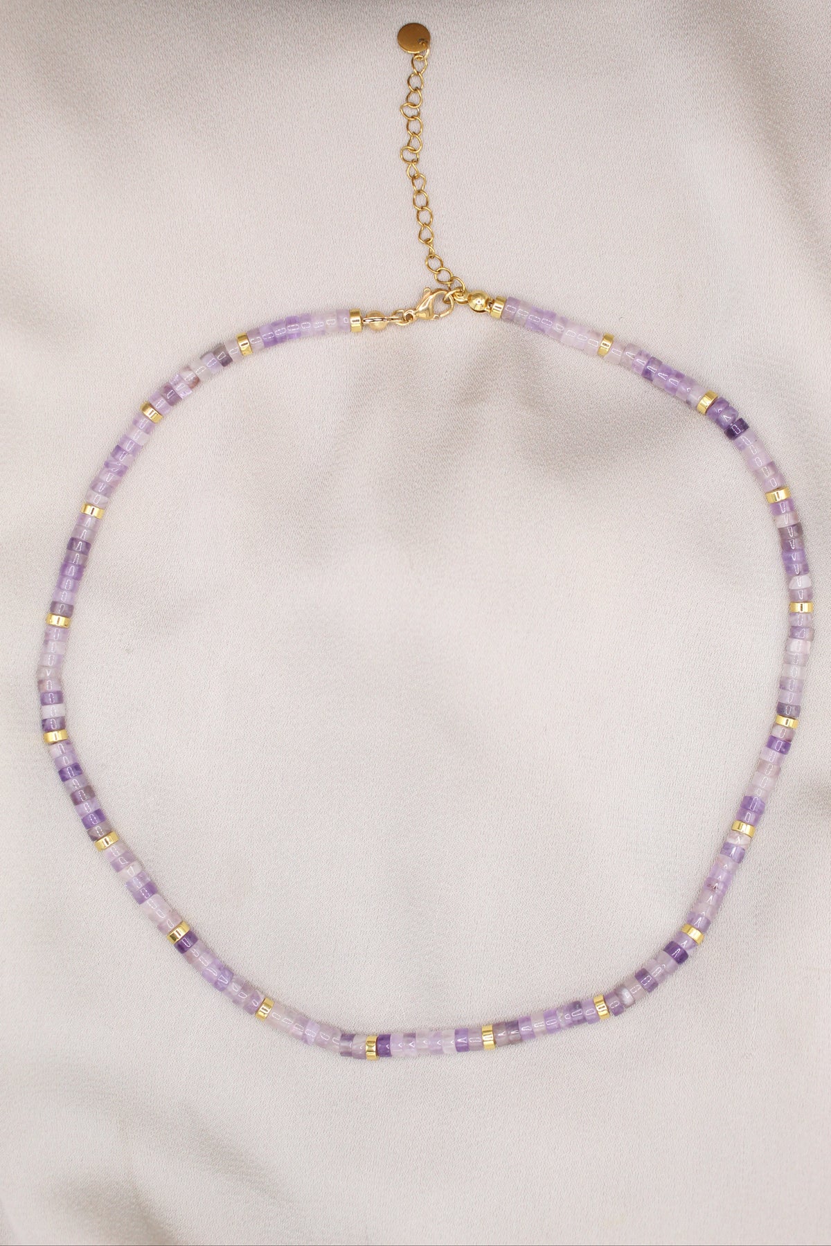 Peace & Calm | Amethyst beaded necklace