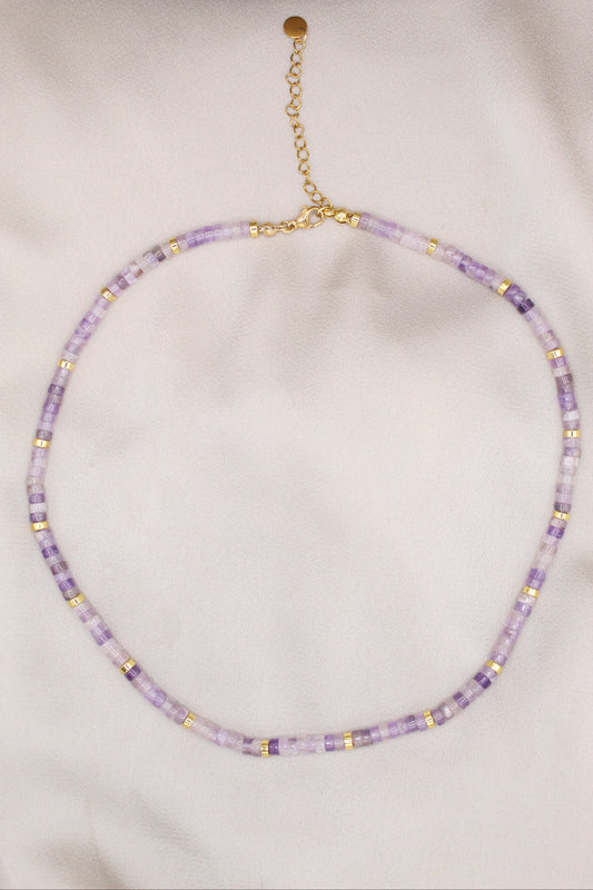 Peace & Calm | Amethyst beaded necklace