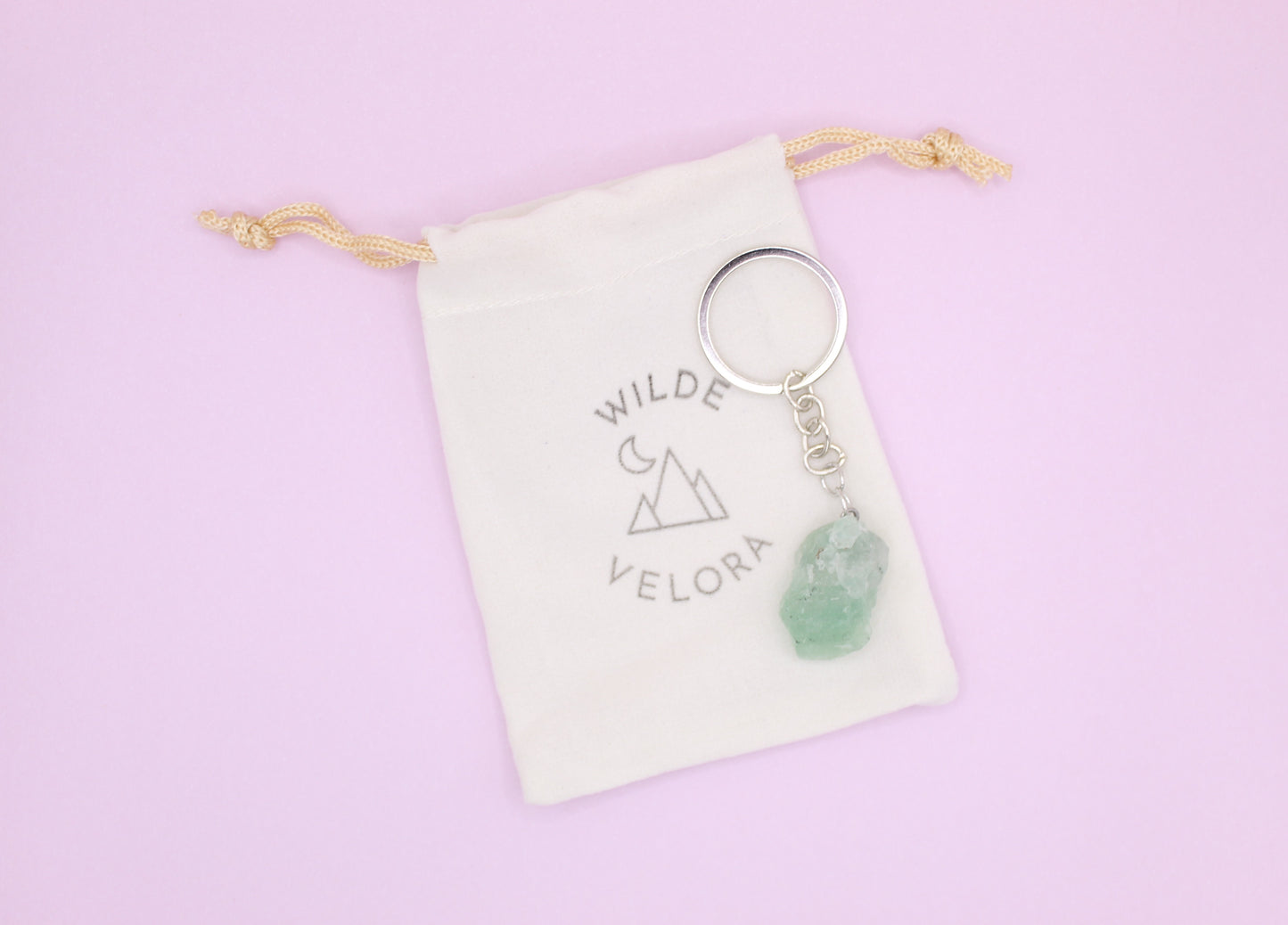 Aventurine Raw Crystal Keychain