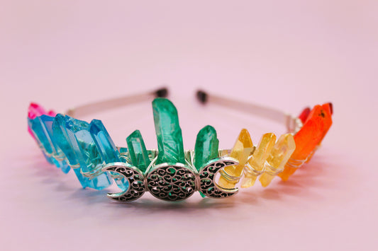 rainbow crystal crown