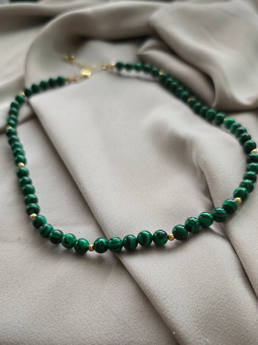 Malachite Beaded Necklace