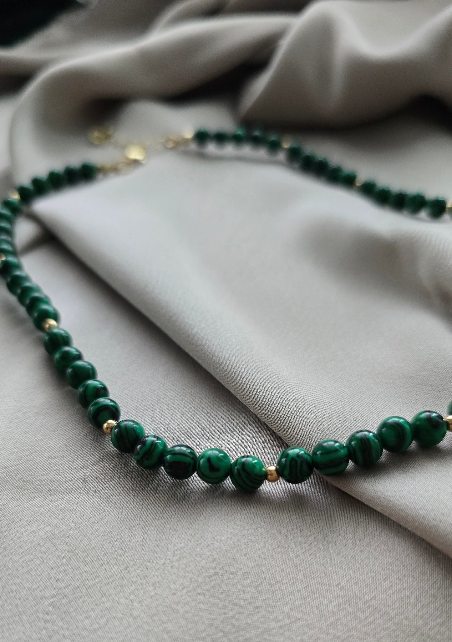Malachite Beaded Necklace