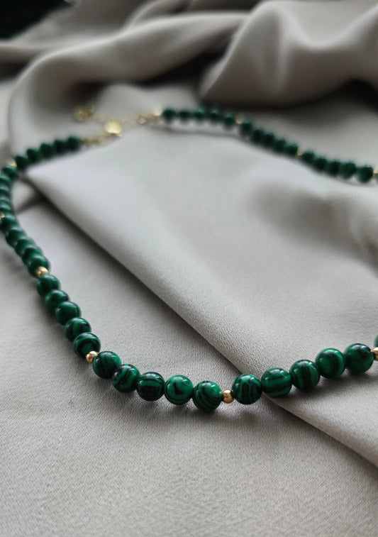 Malachite Beaded Necklace