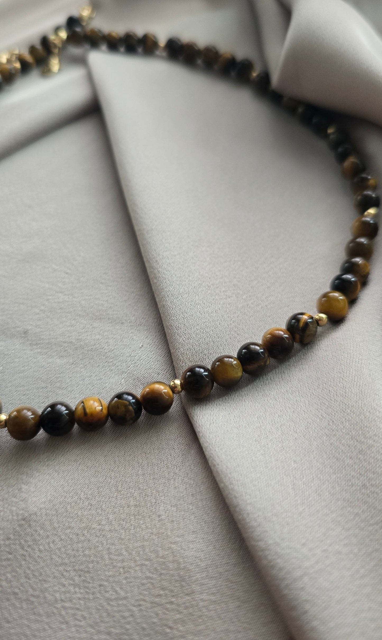 Tigers Eye Beaded Necklace