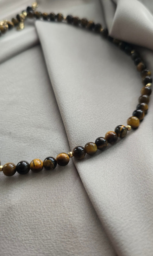 Tigers Eye Beaded Necklace