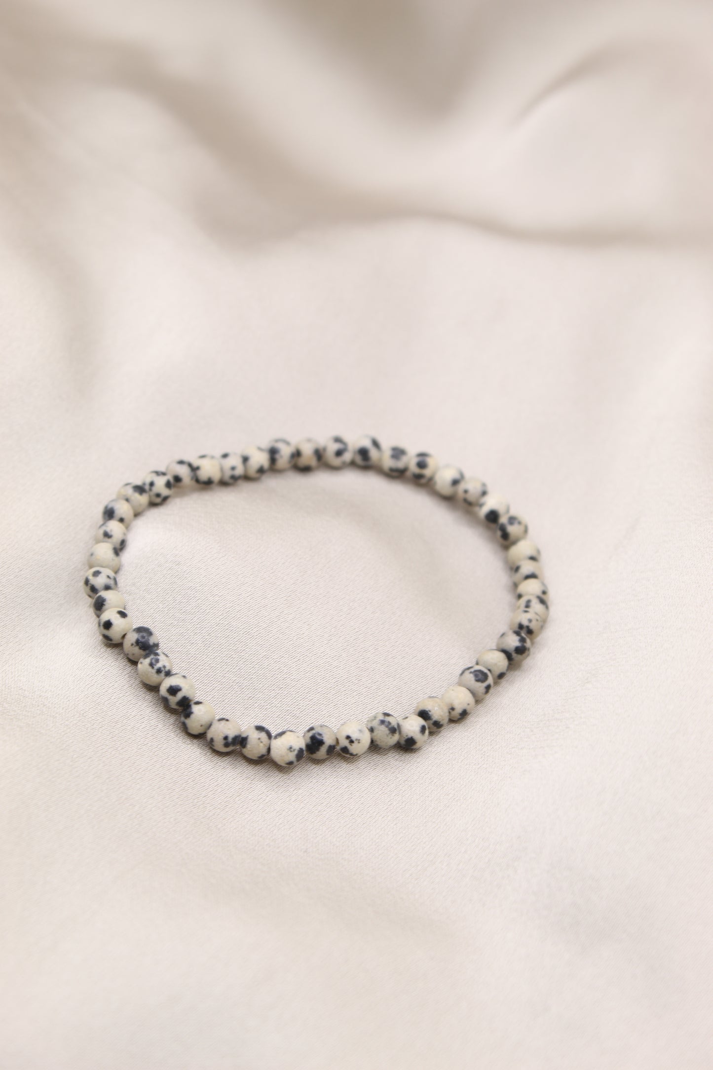 Dalmation Jasper delicate beaded bracelet