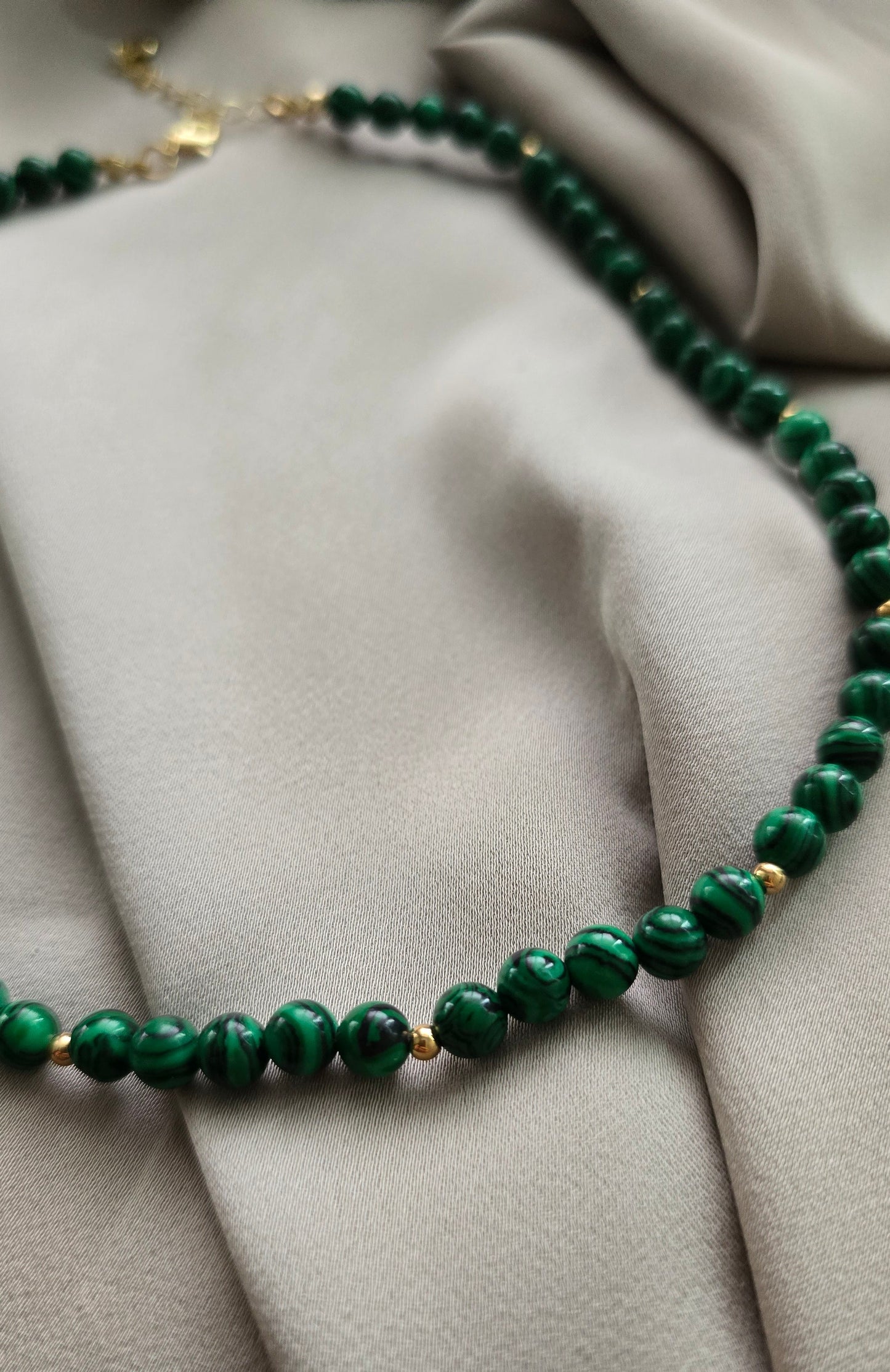 Malachite Beaded Necklace
