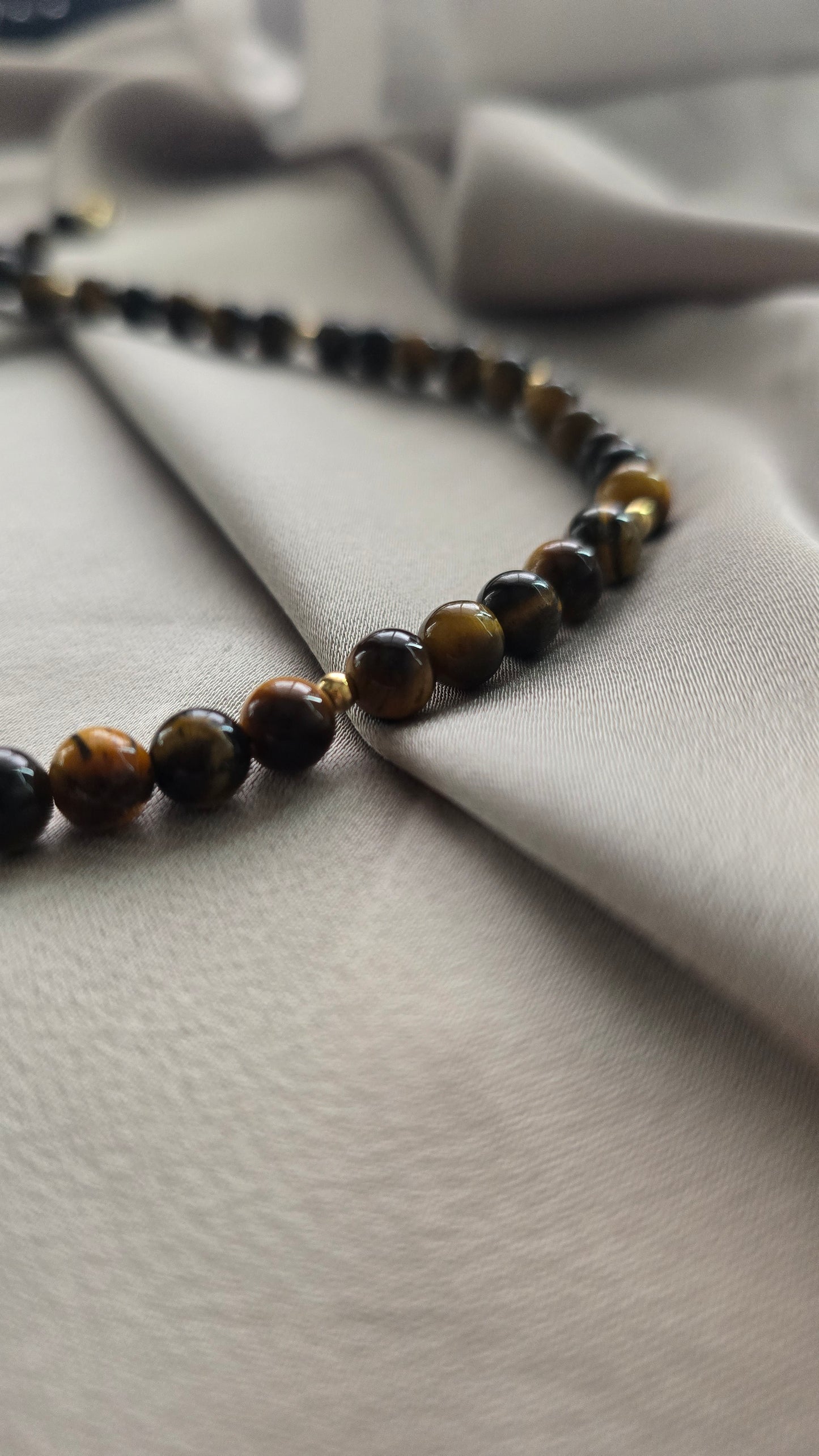 Tigers Eye Beaded Necklace
