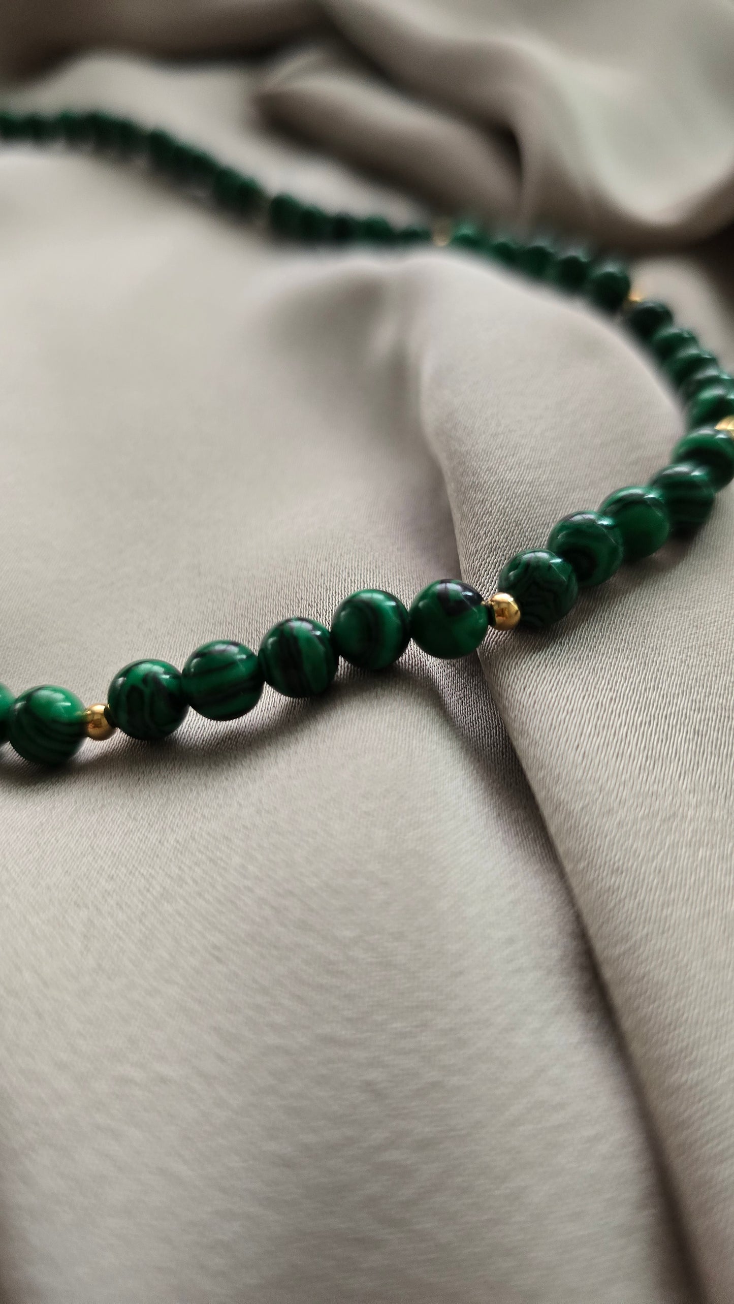 Malachite Beaded Necklace