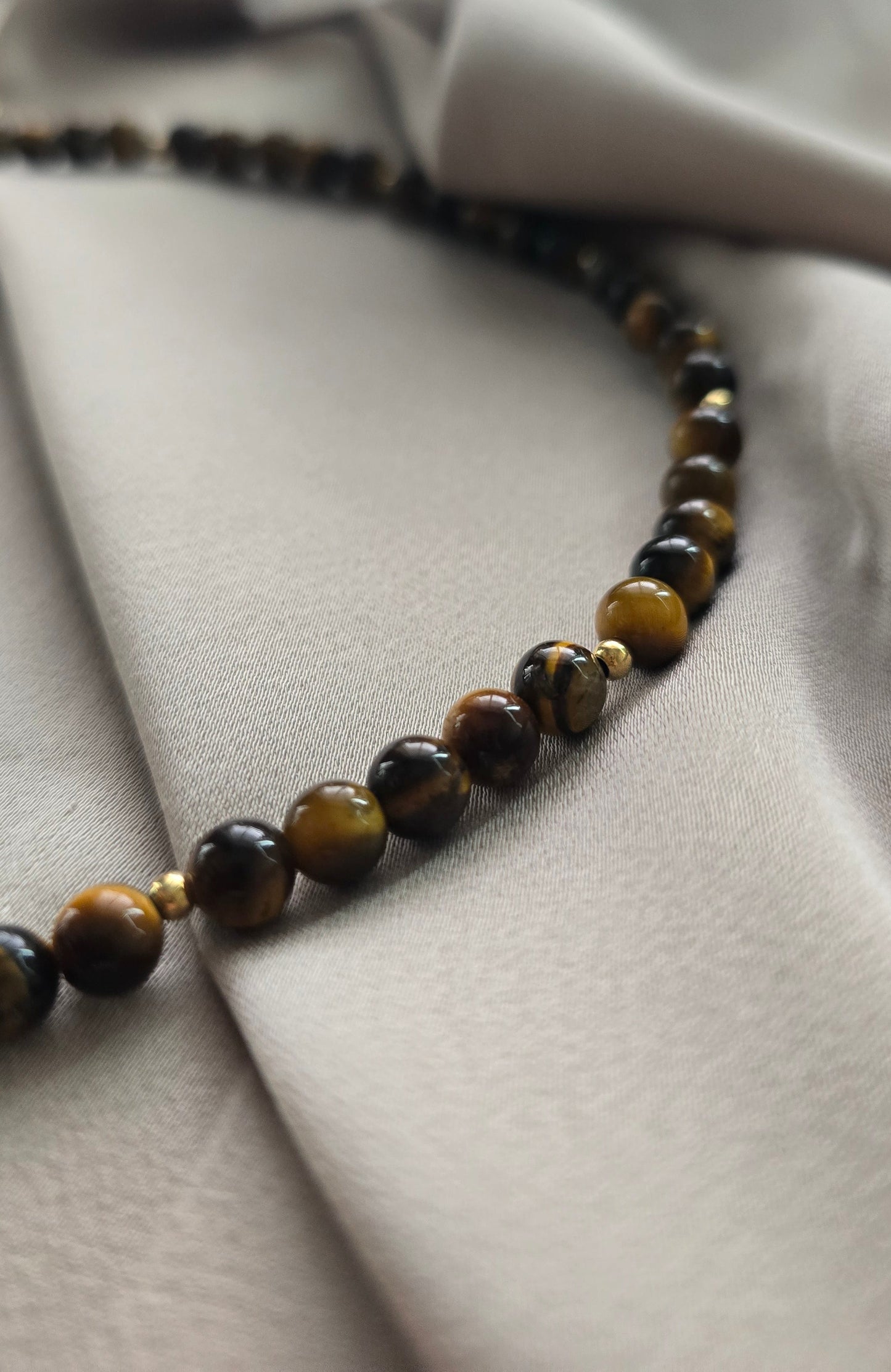 Tigers Eye Beaded Necklace