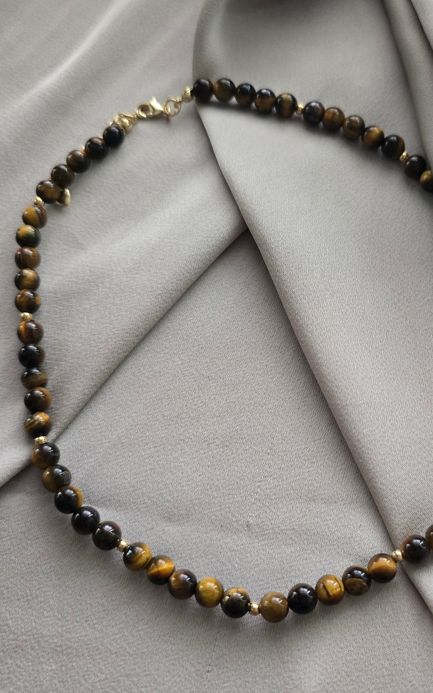 Tigers Eye Beaded Necklace