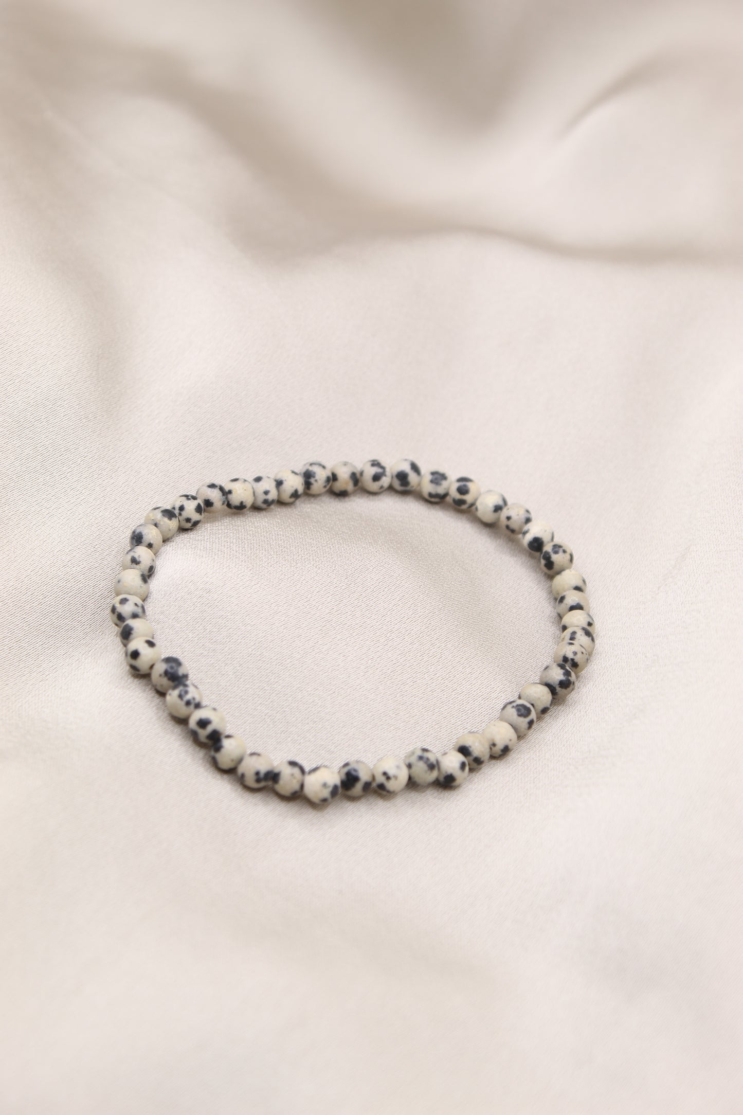 Dalmation Jasper delicate beaded bracelet