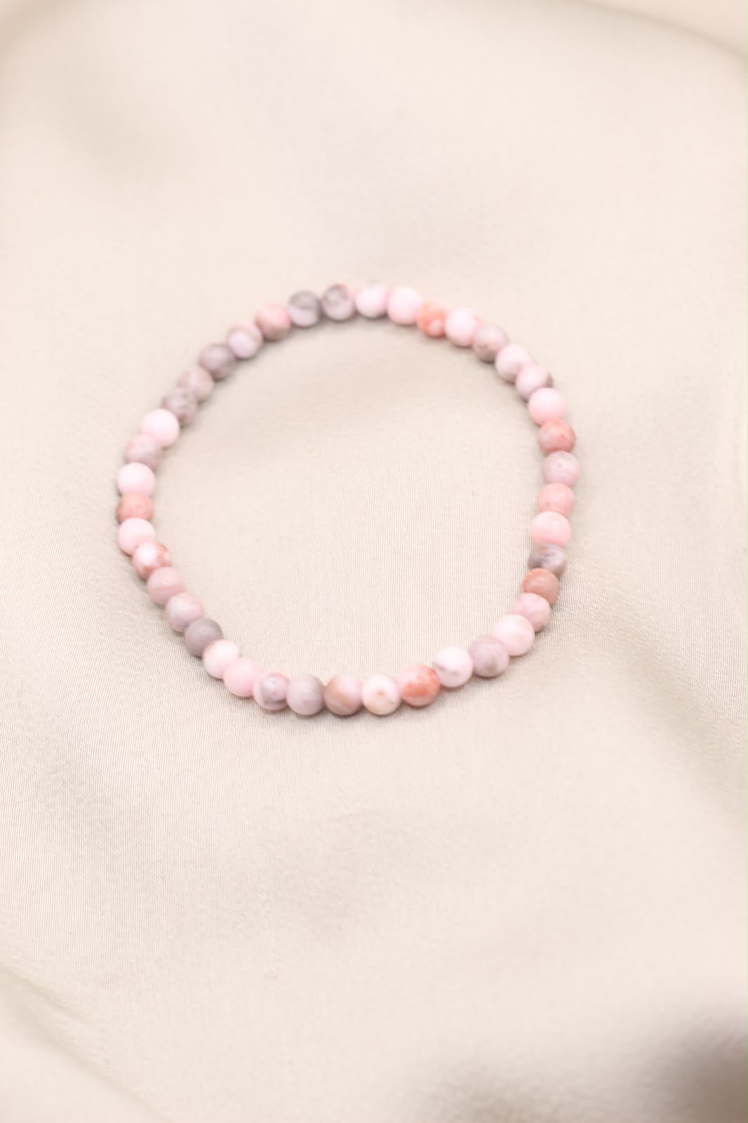 Balance & Motivation | Pink Zebra Jasper beaded bracelet